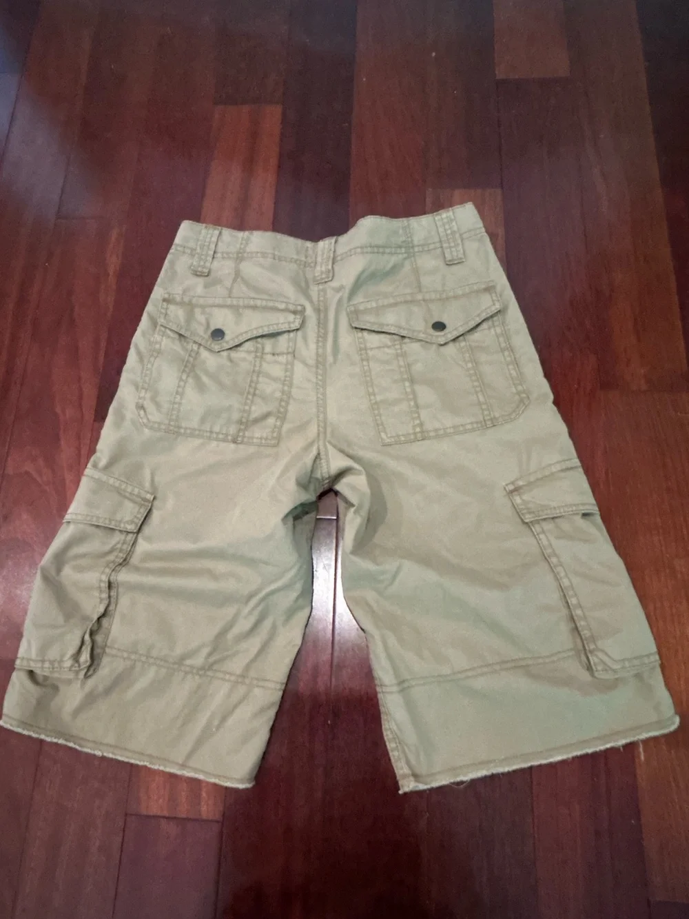 Boy’s Old Navy Cargo Shorts Sz 14 Dark Camel Cotton Longer Length 2009